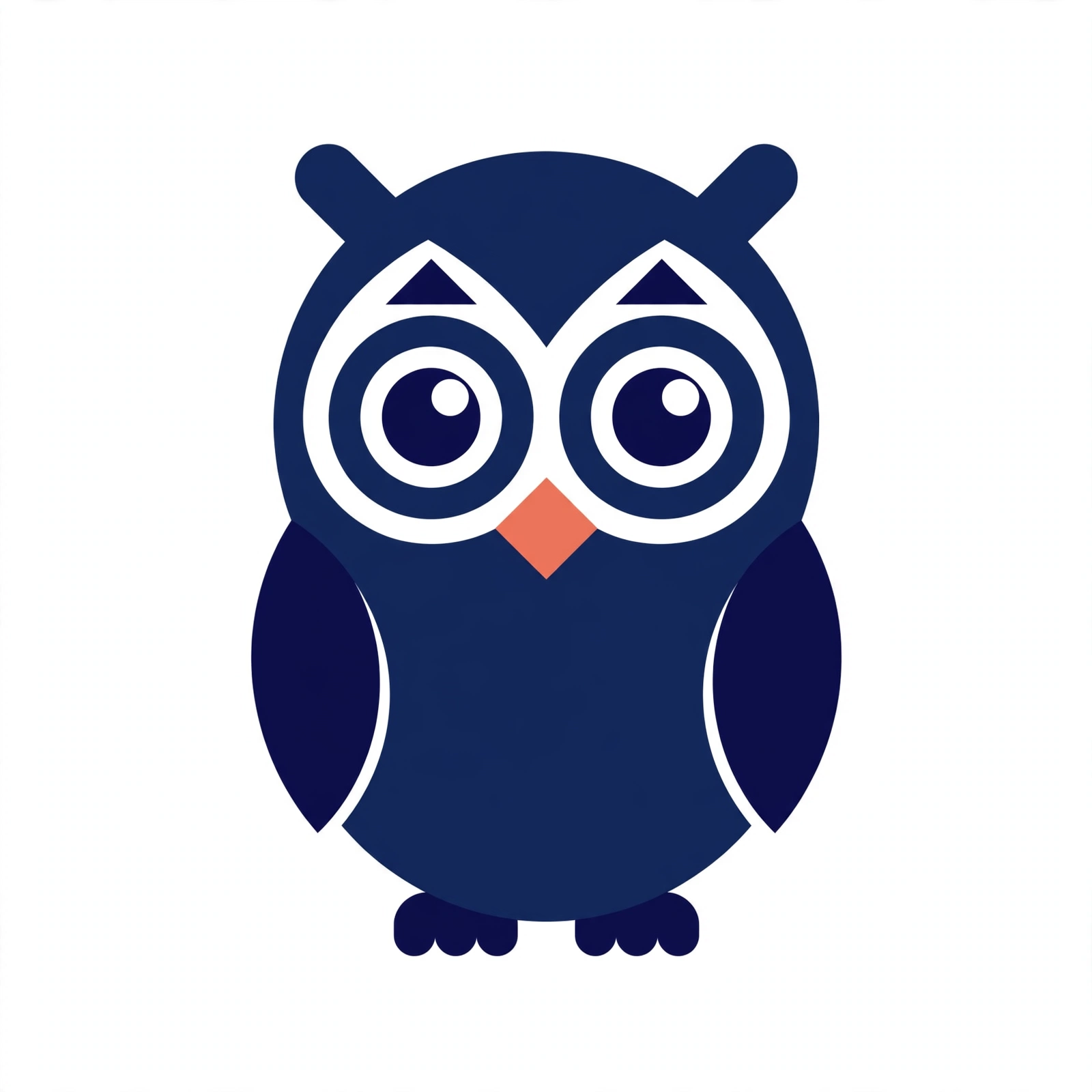 Sage avatar option B — modern geometric owl