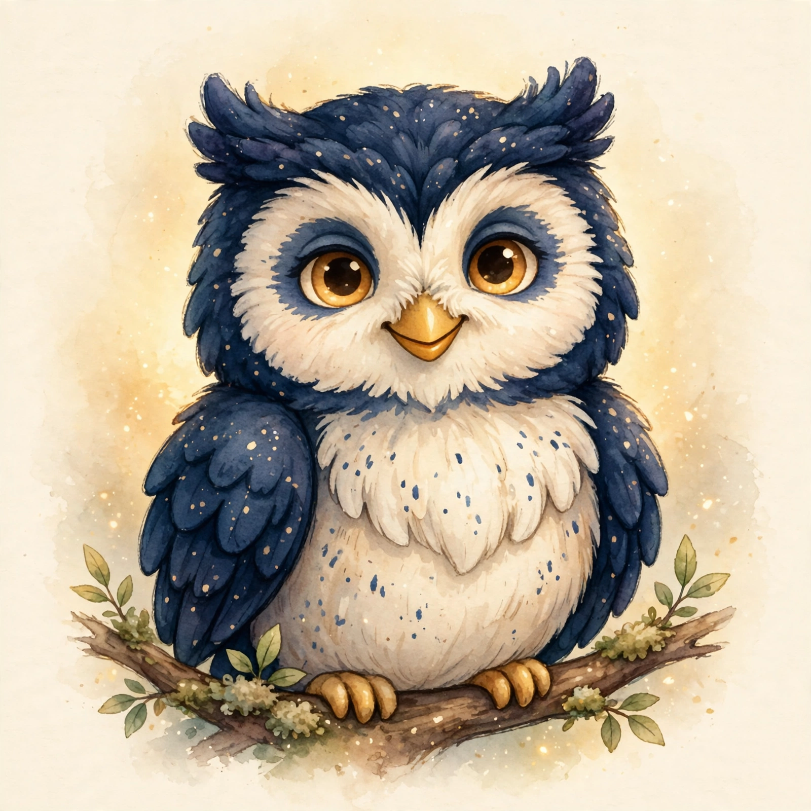 Sage avatar option A — warm storybook owl